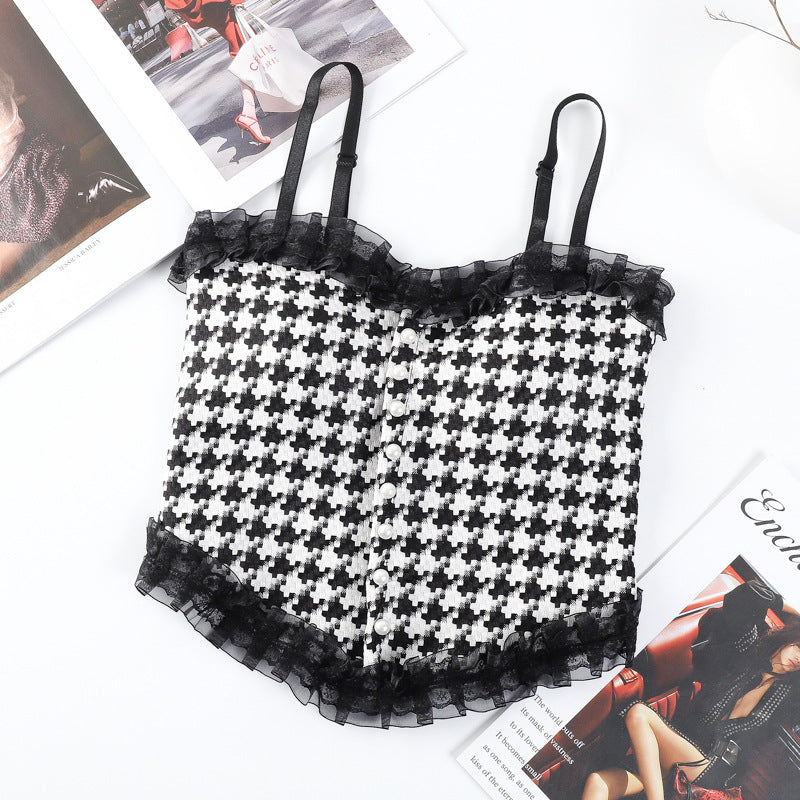 Corset Design Padded Tank Top/ Camisole