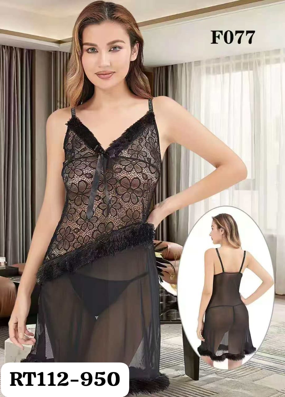 2 PCS Long Dress Nighty For Girls String #NO F077