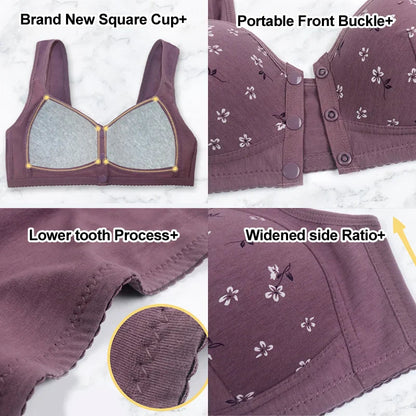 2025 New Anti Sagging Front Open Button Bra